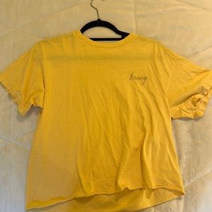 Urban outfitters, yellow crop top